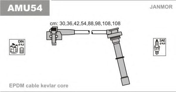 JANMOR AMU54 Ignition Cable Kit